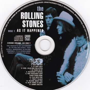 4CD/Box Set The Rolling Stones: As It Happened: The Classic Interviews