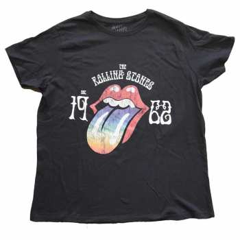 Merch The Rolling Stones: Dámske Tričko Sixty Rainbow Tongue '62