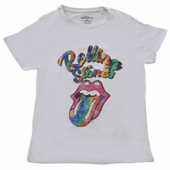 Merch The Rolling Stones: Dámske Tričko Tie Dye Tongue