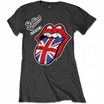 Merch The Rolling Stones: Dámske Tričko Vintage British Tongue 