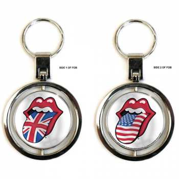 Merch The Rolling Stones: Kľúčenka Uk & Us Tongues 