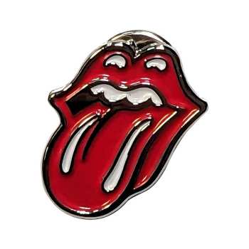 Merch The Rolling Stones: Odznak Classic Tongue Silver Outline