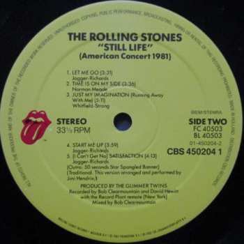 LP The Rolling Stones: Still Life (American Concert 1981)
