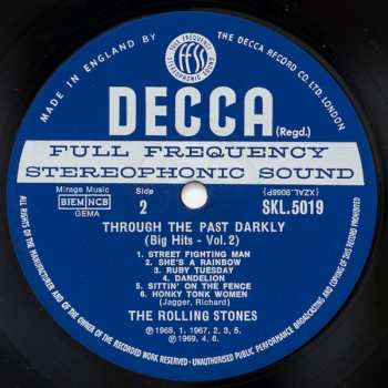 CD The Rolling Stones: Through The Past Darkly (big Hits Vol 2)