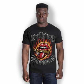 Merch The Rolling Stones: Tričko Flaming Tattoo Tongue 