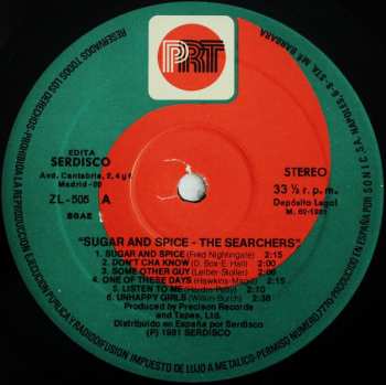 LP The Searchers: Sugar & Spice