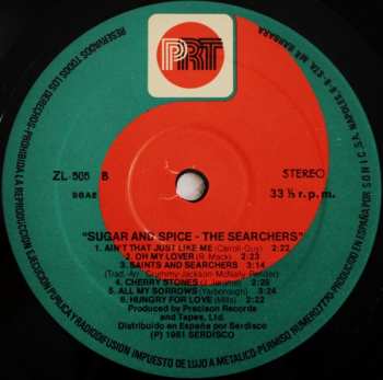 LP The Searchers: Sugar & Spice