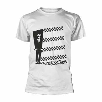 Merch The Selecter: Tričko Two Tone Stripes (white)