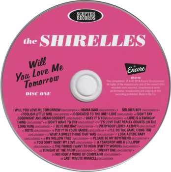 2CD The Shirelles: Will You Love Me Tomorow