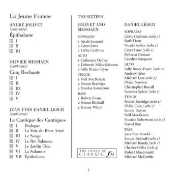CD The Sixteen: La Jeune France