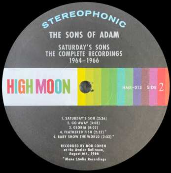 2LP The Sons Of Adam: Saturday's Sons | The Complete Recordings: 1964​-​1966