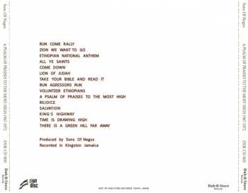 CD The Sons Of Negus: A Psalm Of Praises To The Most High 1967-1972
