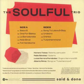 LP The Soulful Trio: Said & Done