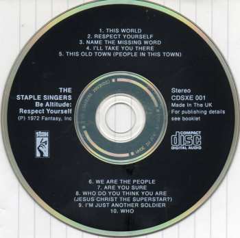 CD The Staple Singers: Be Altitude: Respect Yourself