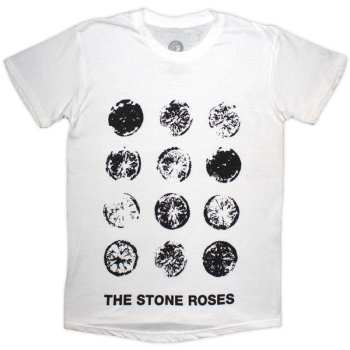 Merch The Stone Roses: The Stone Roses Unisex T-shirt: Lemons Grid (white) (small) S