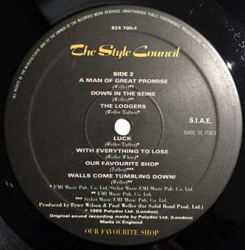 LP The Style Council: Our Favourite Shop