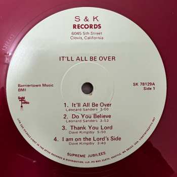 LP The Supreme Jubilees: It'll All Be Over CLR