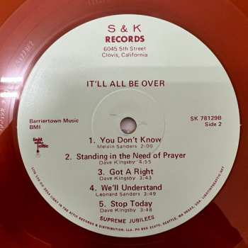 LP The Supreme Jubilees: It'll All Be Over CLR