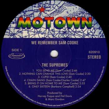 LP The Supremes: We Remember Sam Cooke LTD