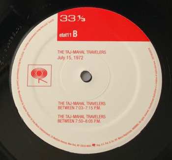 LP The Taj-Mahal Travellers: July 15, 1972 LTD