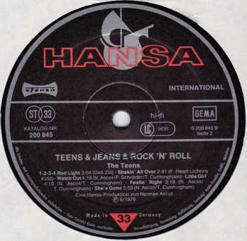 LP The Teens: Teens & Jeans & Rock 'n' Roll