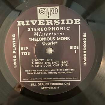 LP The Thelonious Monk Quartet: Misterioso