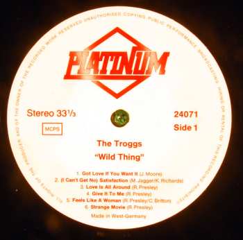 LP The Troggs: Wild Thing