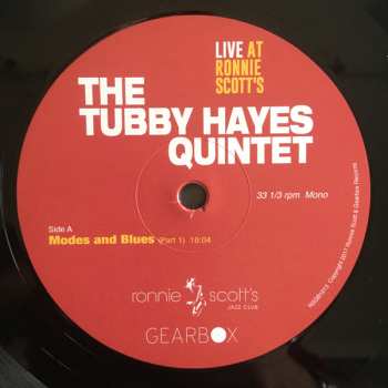 LP The Tubby Hayes Quintet: Live At Ronnie Scott´s