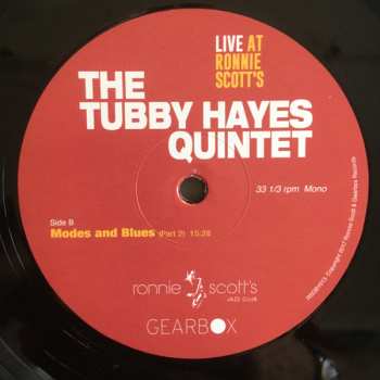 LP The Tubby Hayes Quintet: Live At Ronnie Scott´s