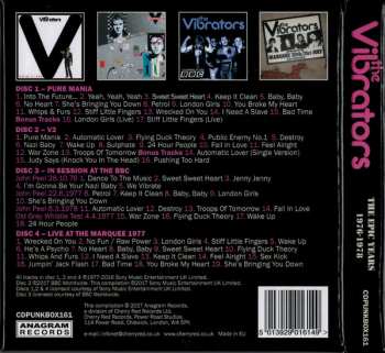 4CD/Box Set The Vibrators: The Epic Years 1976-1978