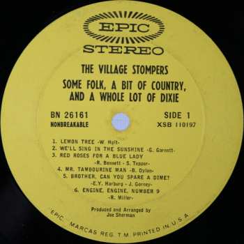 CD The Village Stompers: Some Folk A Bit Of Country & A Whole Lot Of Dixie