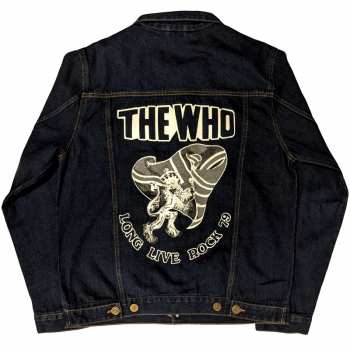 Merch The Who: The Who Unisex Denim Jacket: Long Live Rock (back Print) (small) S