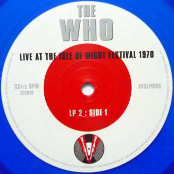 3LP The Who: Live At The Isle Of Wight Festival 1970 CLR