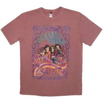 Merch The Who: Stone Wash Tričko Psych Floral