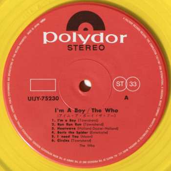 LP The Who: I'm A Boy / アイム・ア・ボーイ CLR | LTD