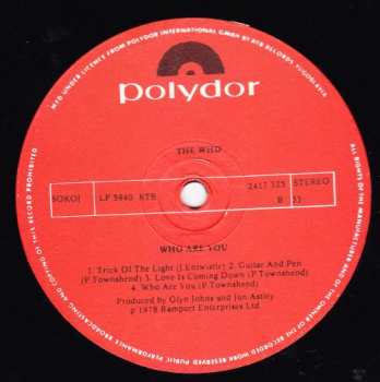 LP The Who: Who Are You