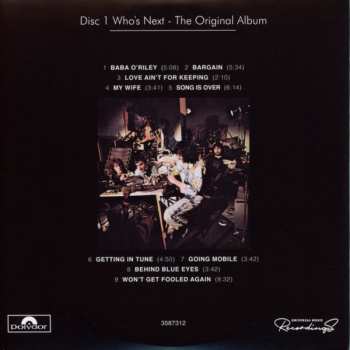 10CD/Box Set/Blu-ray The Who: Who's Next | Life House DLX | LTD