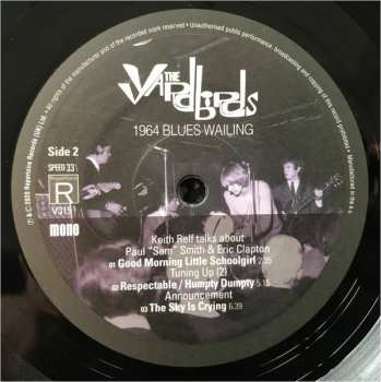 LP The Yardbirds: Blues Wailing - Five Live Yardbirds 1964