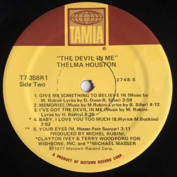 LP Thelma Houston: The Devil In Me