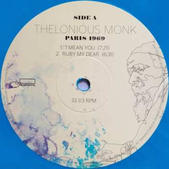 2LP Thelonious Monk: Paris 1969 CLR