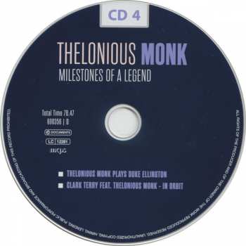 10CD/Box Set Thelonious Monk: Milestones Of A Legend