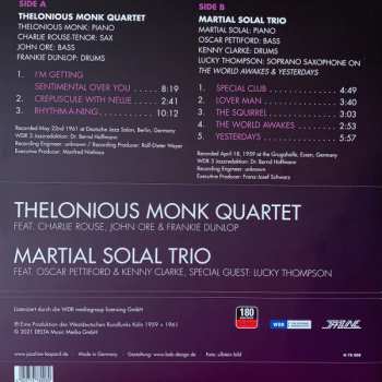 LP The Thelonious Monk Quartet: Live In Berlin 1961 /  Live In Essen 1959 CLR | LTD