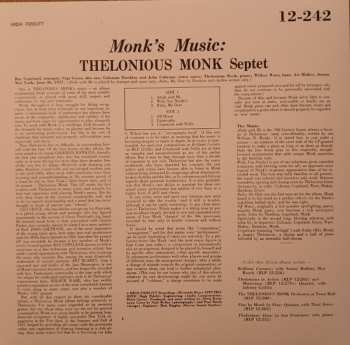 LP Thelonious Monk Septet: Monk's Music LTD
