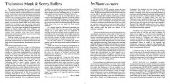 CD Thelonious Monk: Thelonious Monk & Sonny Rollins / Brilliant Corners (Two Original LPs On One Cd)