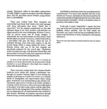 CD Thelonious Monk: Thelonious Monk & Sonny Rollins / Brilliant Corners (Two Original LPs On One Cd)