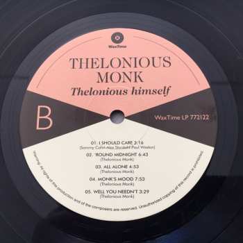 LP Thelonious Monk: Thelonious Himself LTD