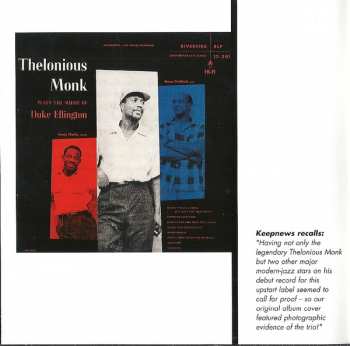 CD Thelonious Monk: Plays Duke Ellington