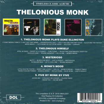 5CD/Box Set Thelonious Monk: Timeless Classic Albums
