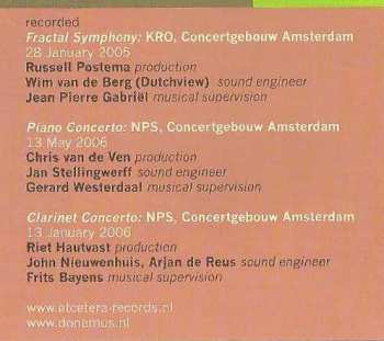 CD Rotterdams Philharmonisch Orkest: Clarinet Concerto, Piano Concerto & Fractal Symphony