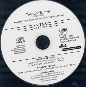 CD Theodor Blumer: Sextette, Op. 45, Op. 92